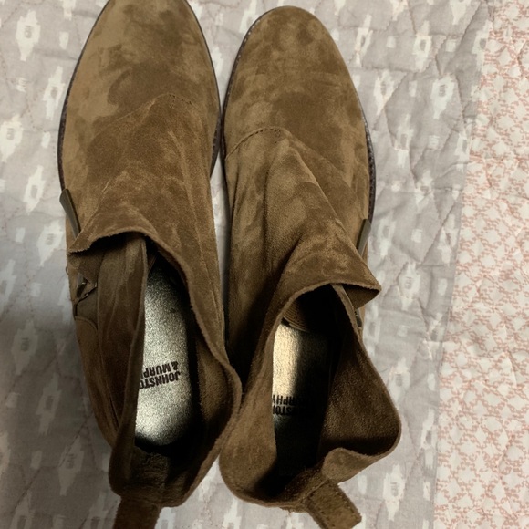 JOHNSTON & MURPHY Genuine Suede Chelsea Booties - Picture 4 of 5